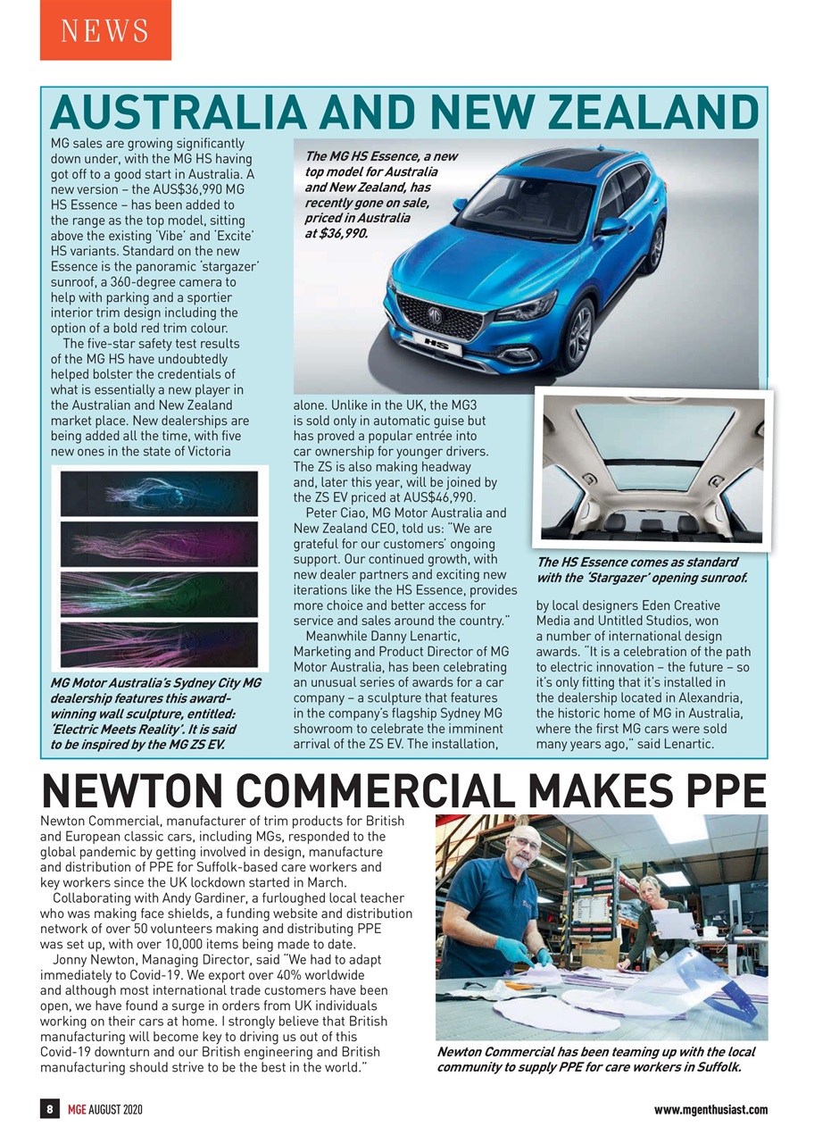 MG Enthusiast Preview Pages