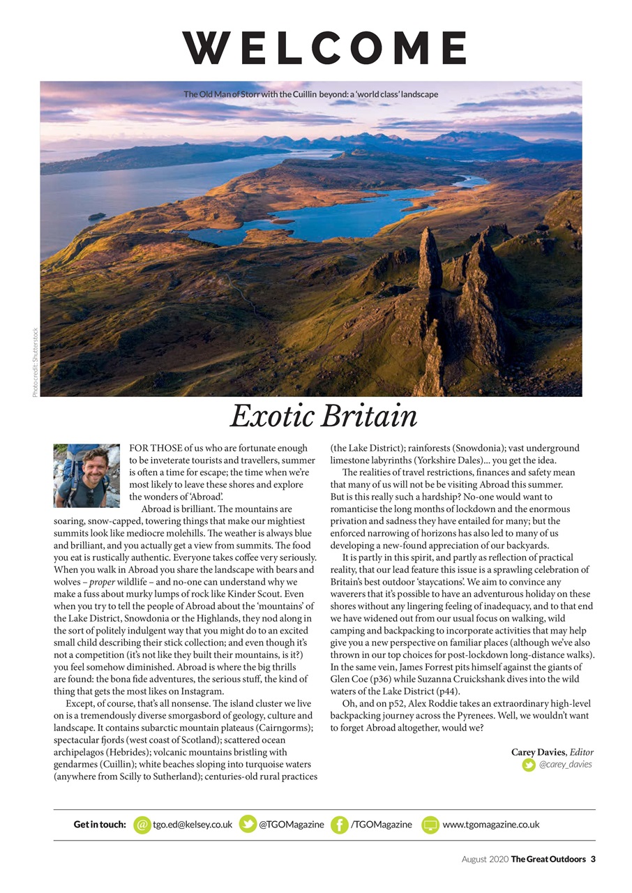 TGO - The Great Outdoors Magazine Preview Pages