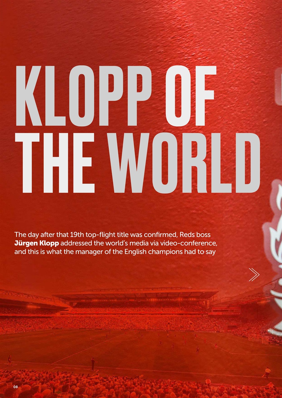 Liverpool FC Magazine Preview Pages