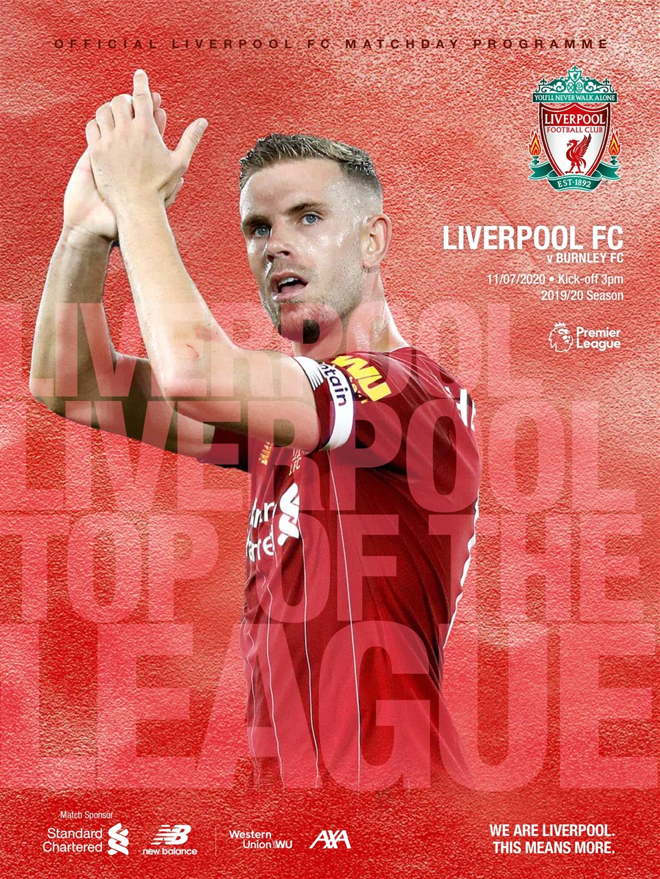 Liverpool FC Programmes Preview Pages