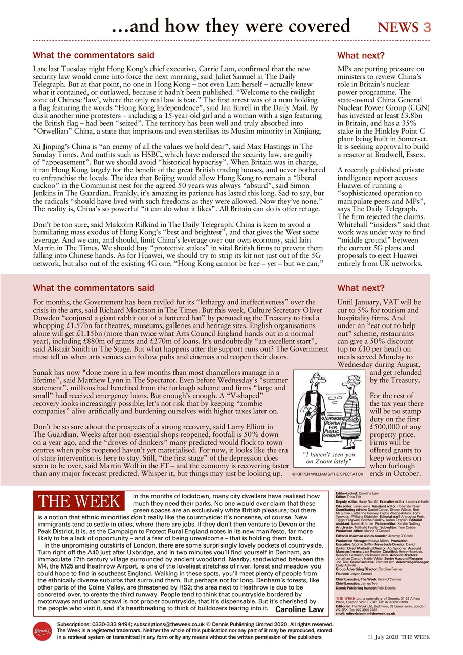 The Week Preview Pages