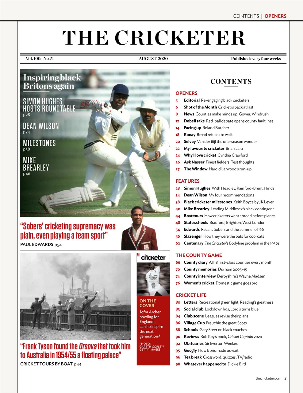 The Cricketer Magazine Preview Pages