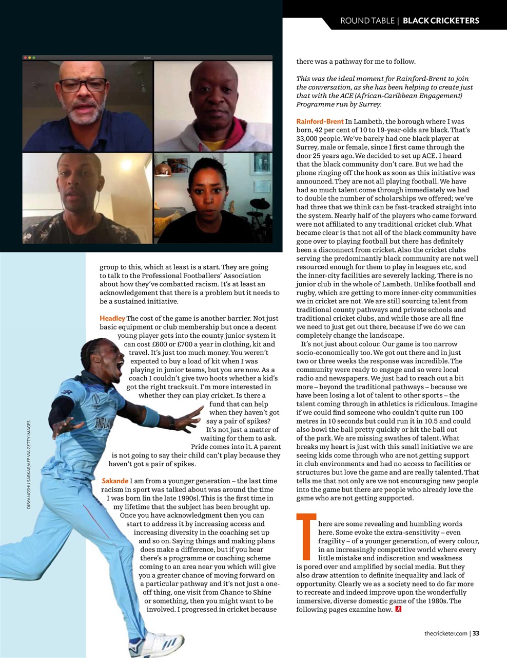The Cricketer Magazine Preview Pages