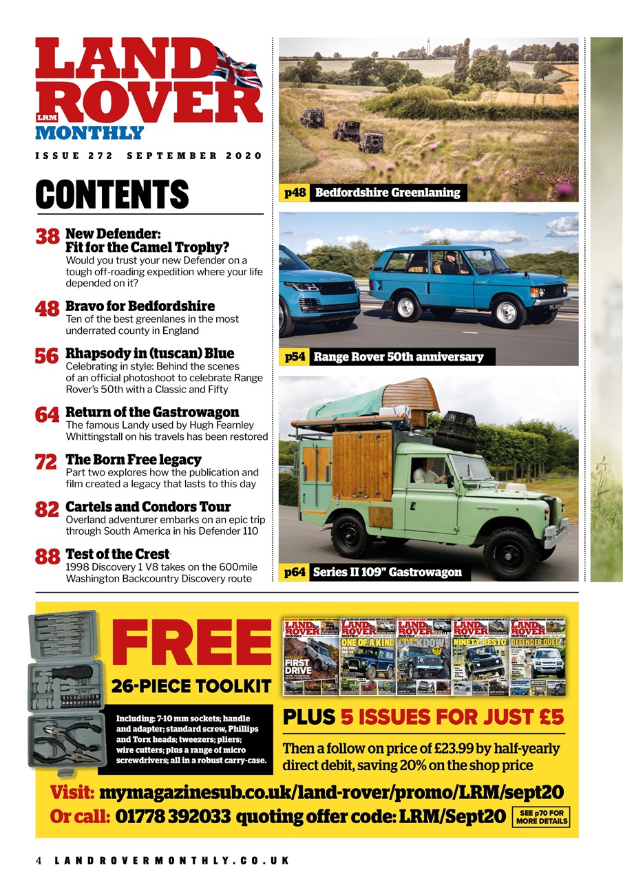 Land Rover Monthly Preview Pages