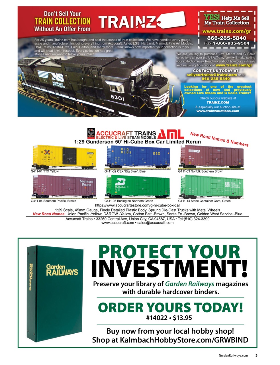 Garden Railways Preview Pages