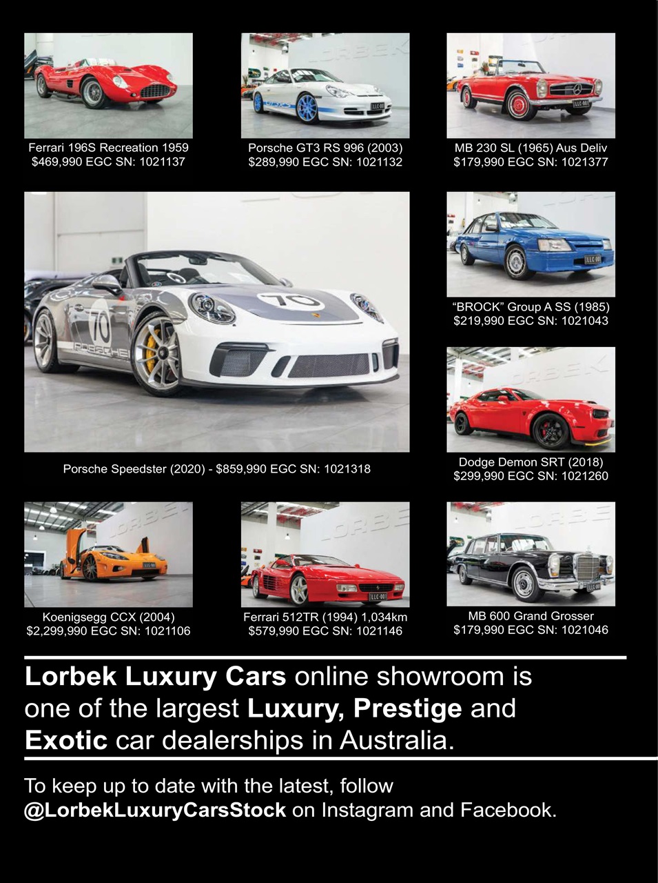 JUST CARS Preview Pages
