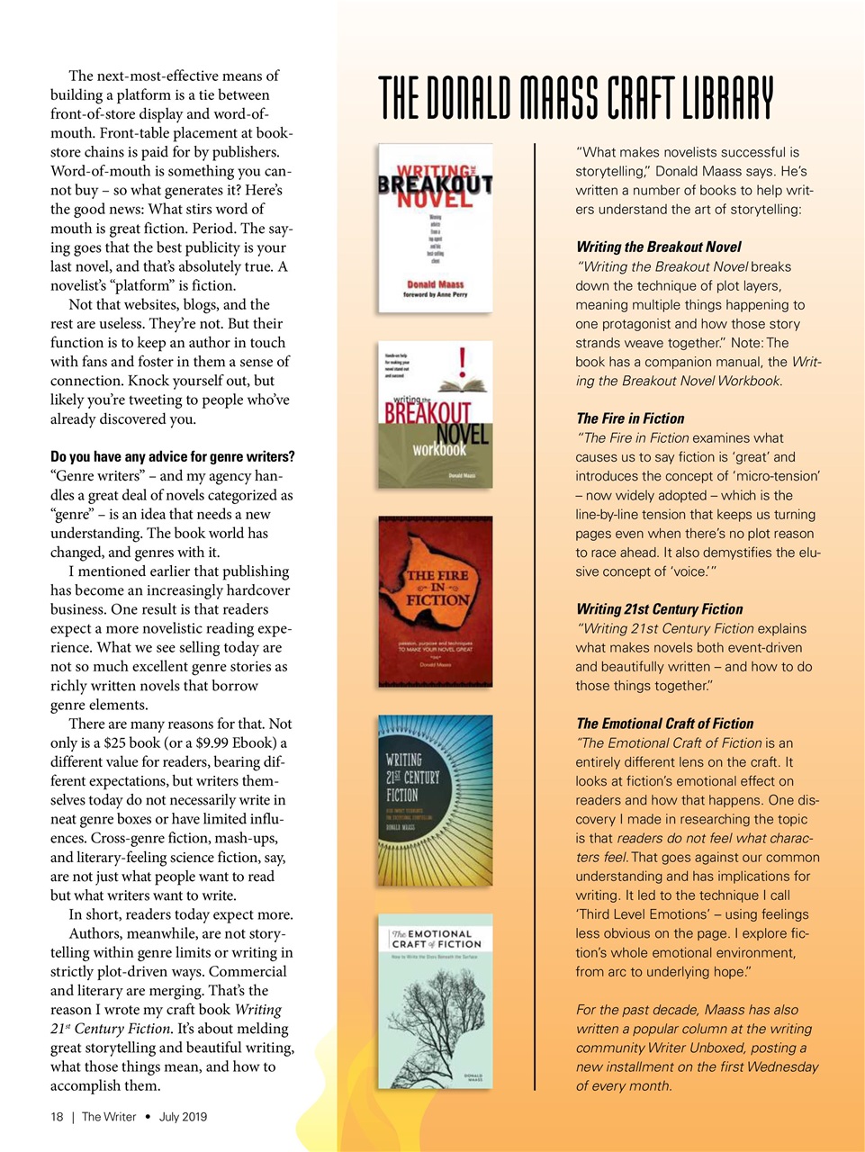 The Writer Preview Pages