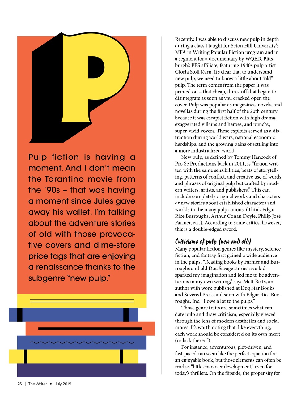 The Writer Preview Pages