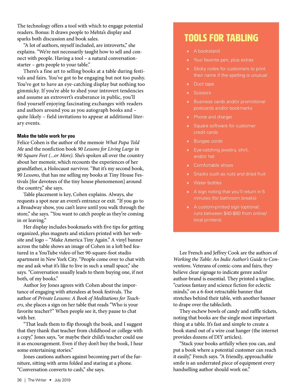 The Writer Preview Pages