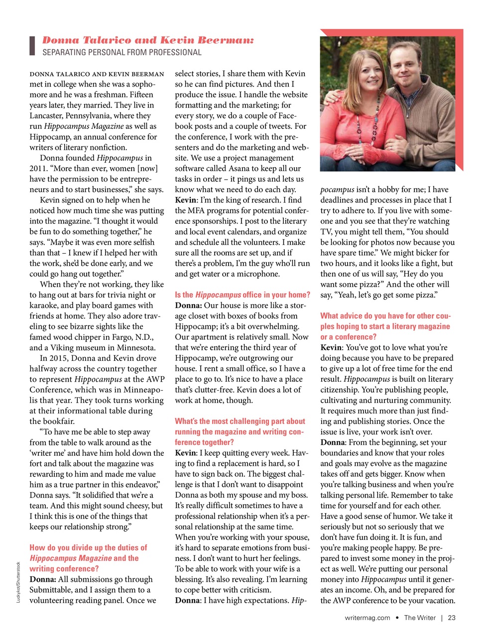 The Writer Preview Pages