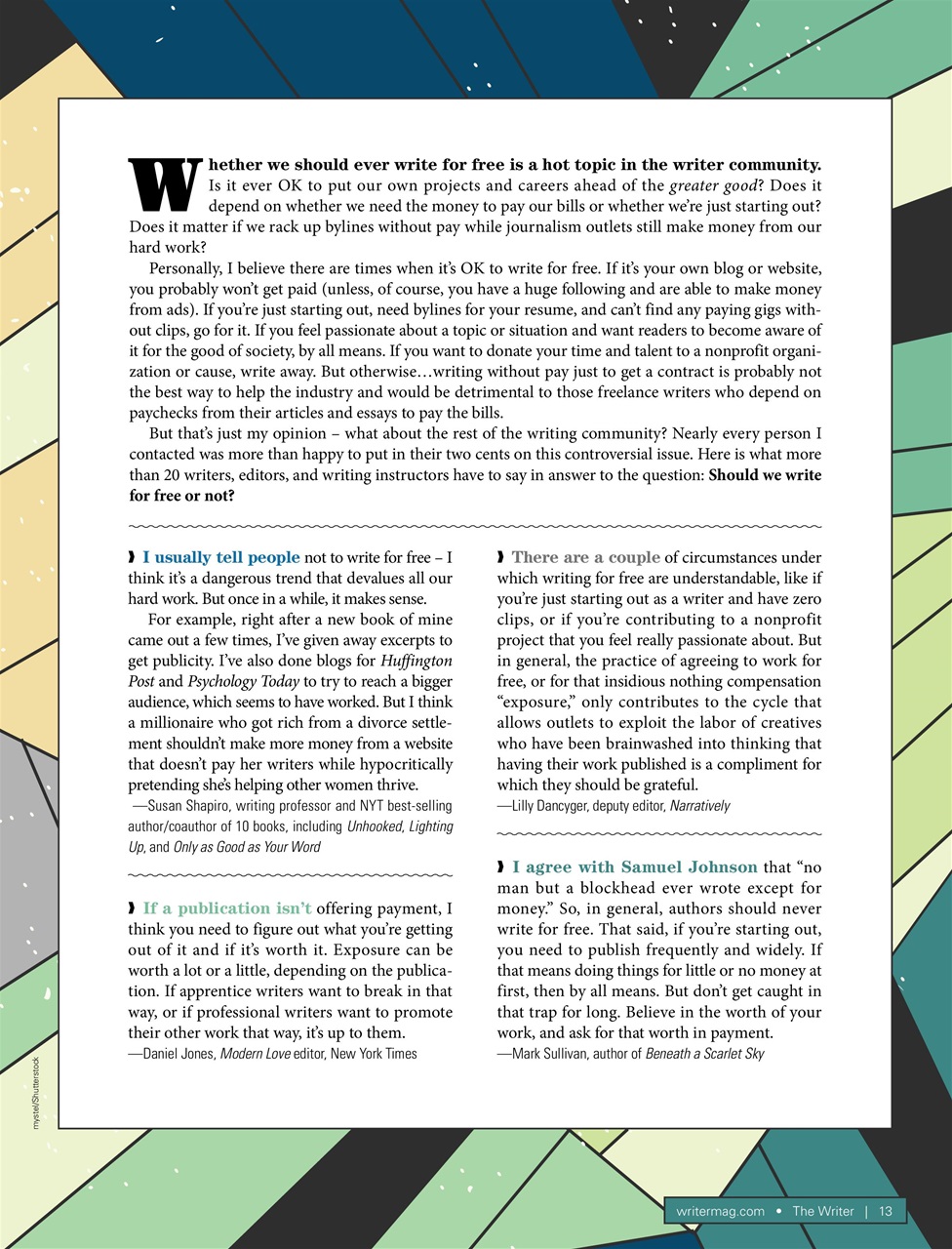 The Writer Preview Pages