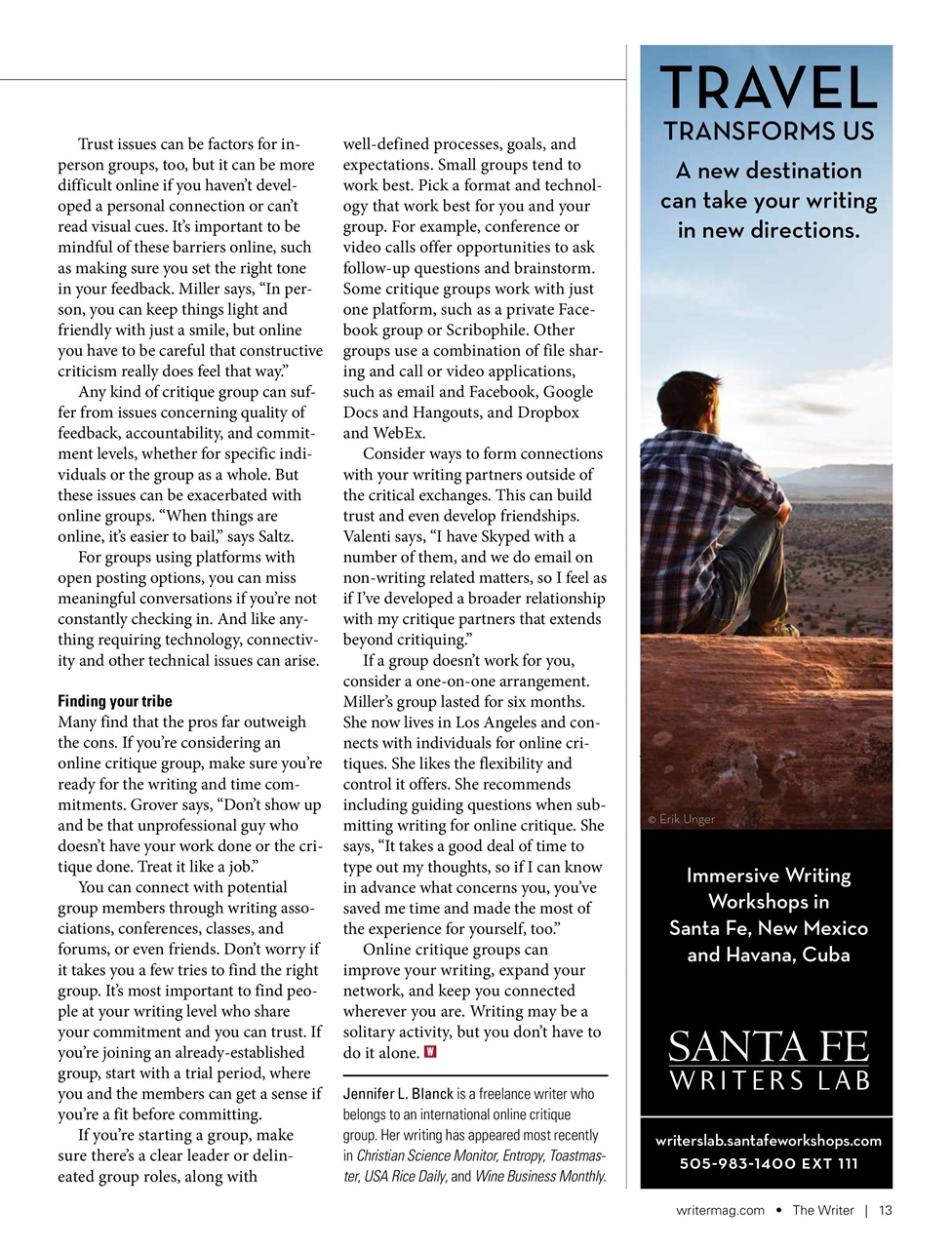 The Writer Preview Pages