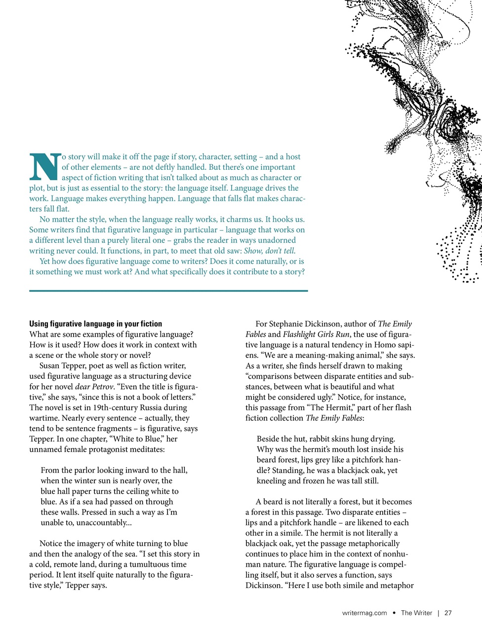 The Writer Preview Pages