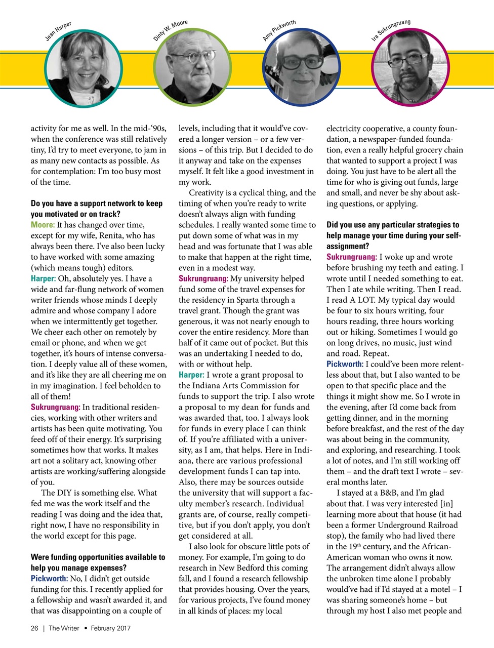 The Writer Preview Pages