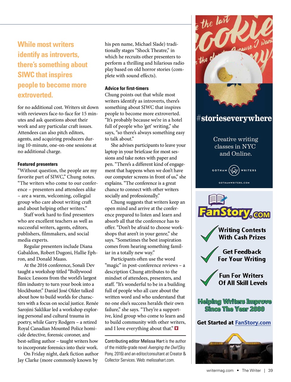 The Writer Preview Pages