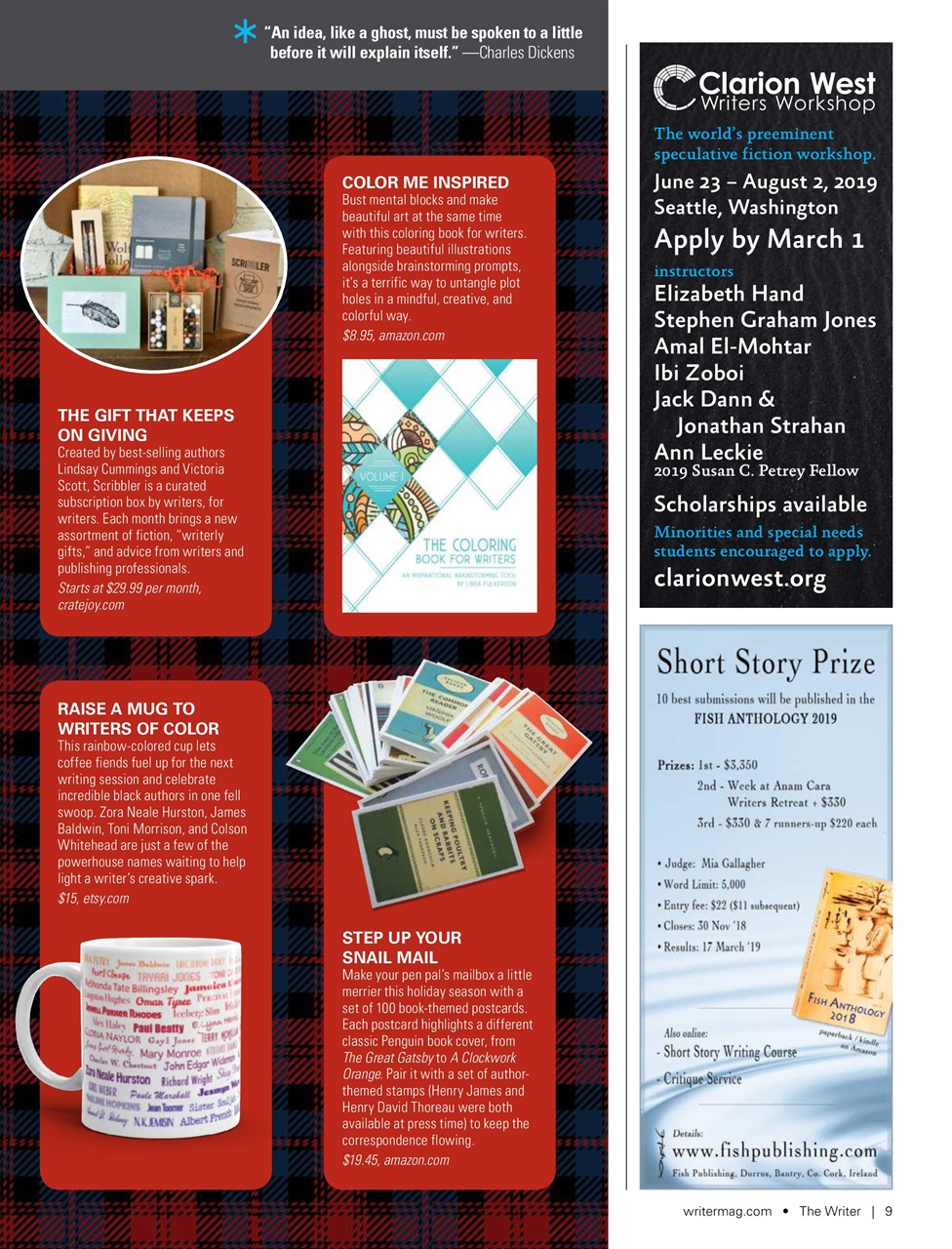 The Writer Preview Pages