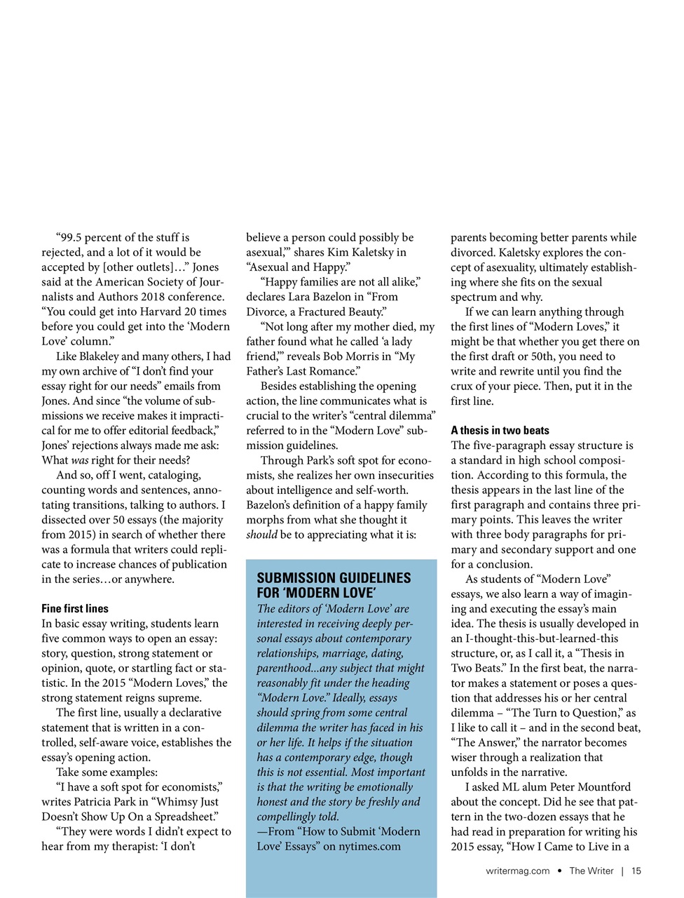 The Writer Preview Pages