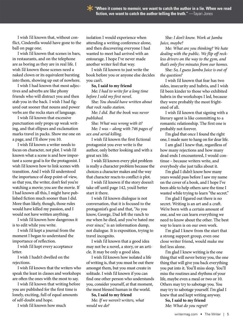 The Writer Preview Pages