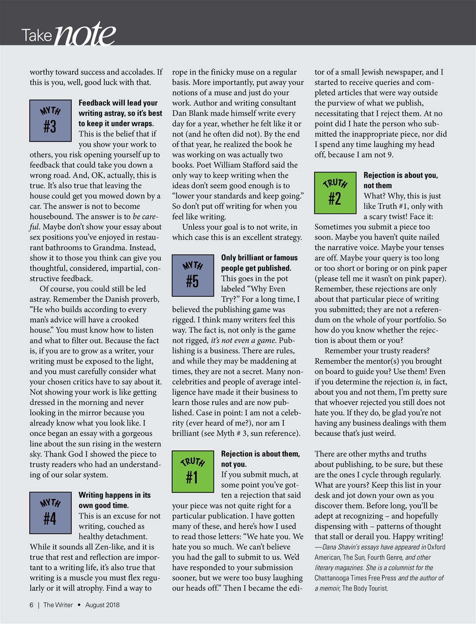 The Writer Preview Pages