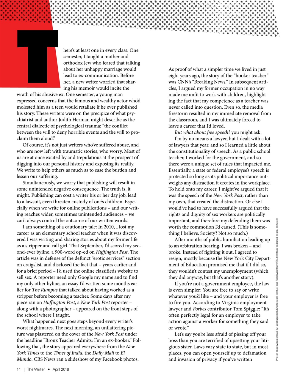 The Writer Preview Pages