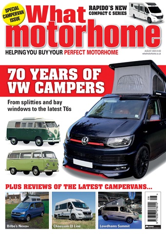 What Motorhome magazine issue August 2020 - 70 years of VW campers