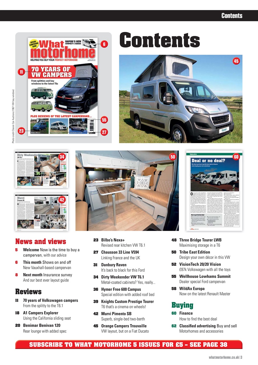 What Motorhome magazine Preview Pages