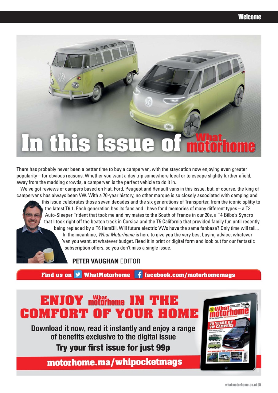 What Motorhome magazine Preview Pages