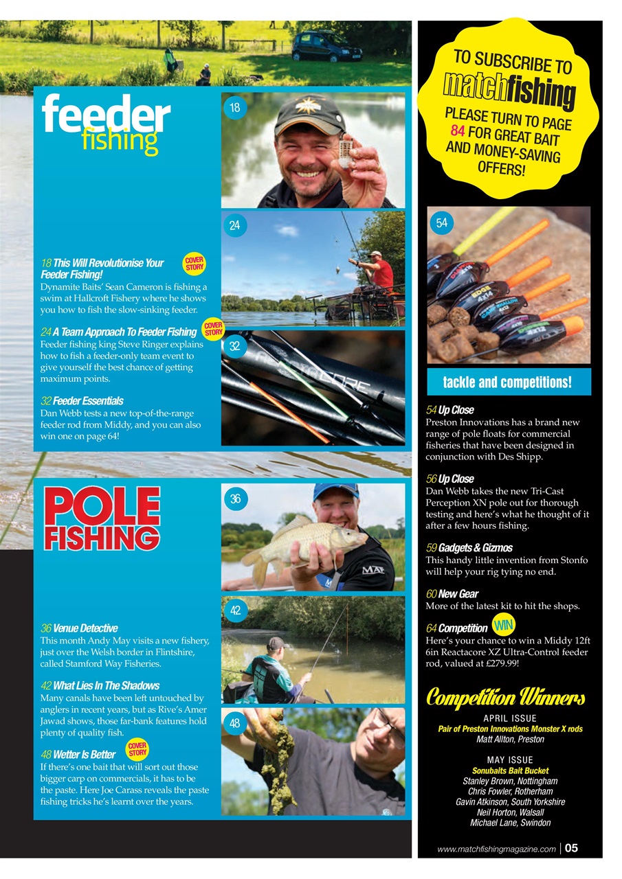 Match Fishing Preview Pages