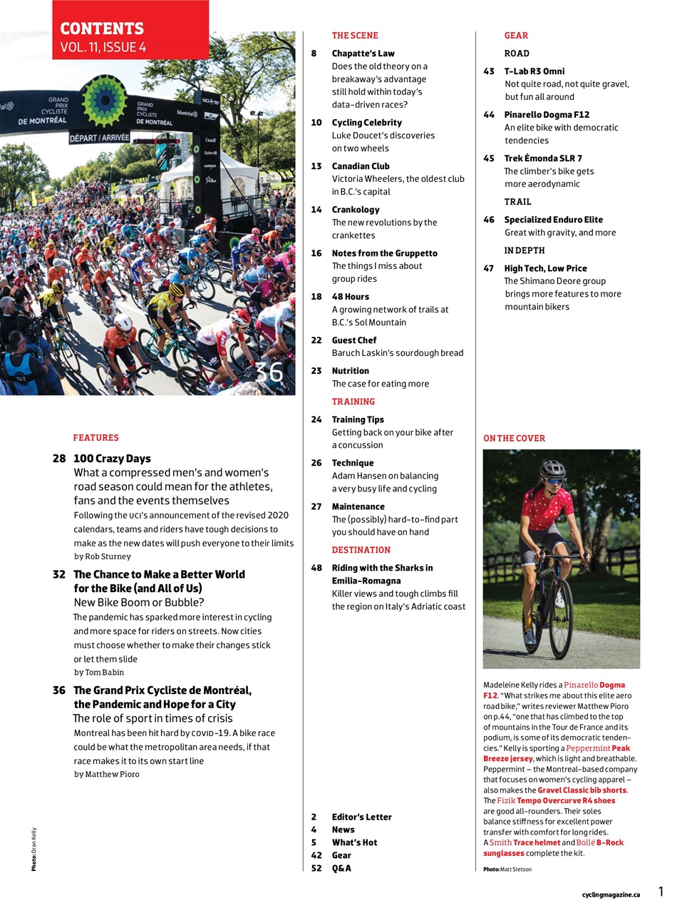 Canadian Cycling Magazine Preview Pages