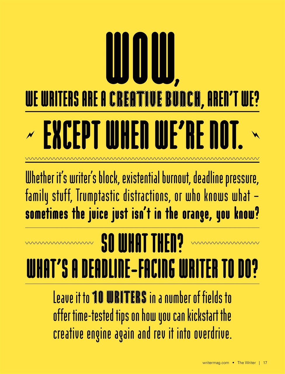 The Writer Preview Pages