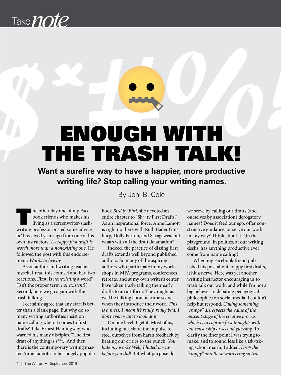 The Writer Preview Pages