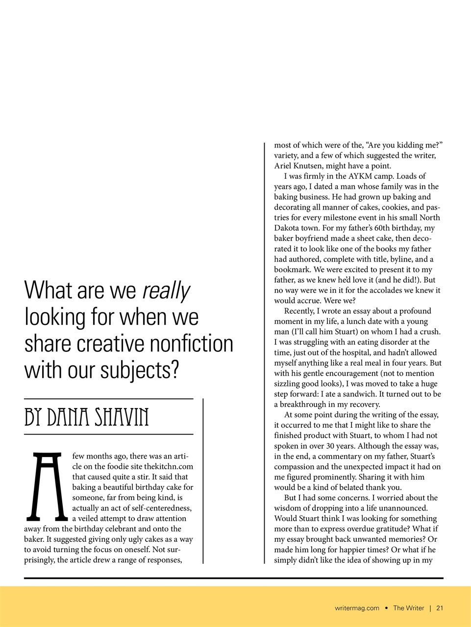 The Writer Preview Pages
