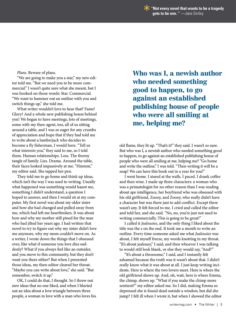 The Writer Preview Pages