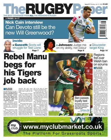 The Rugby Paper issue 12th Jul 2020