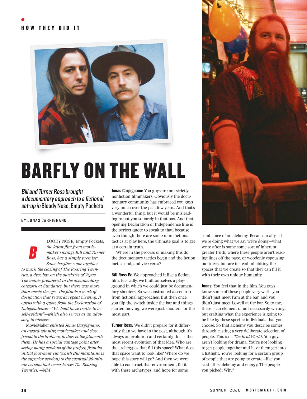 MovieMaker Magazine Preview Pages