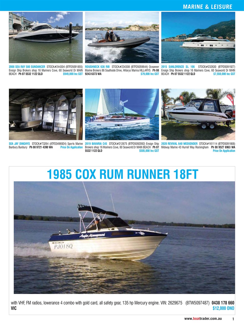 Boat Trader Australia Preview Pages