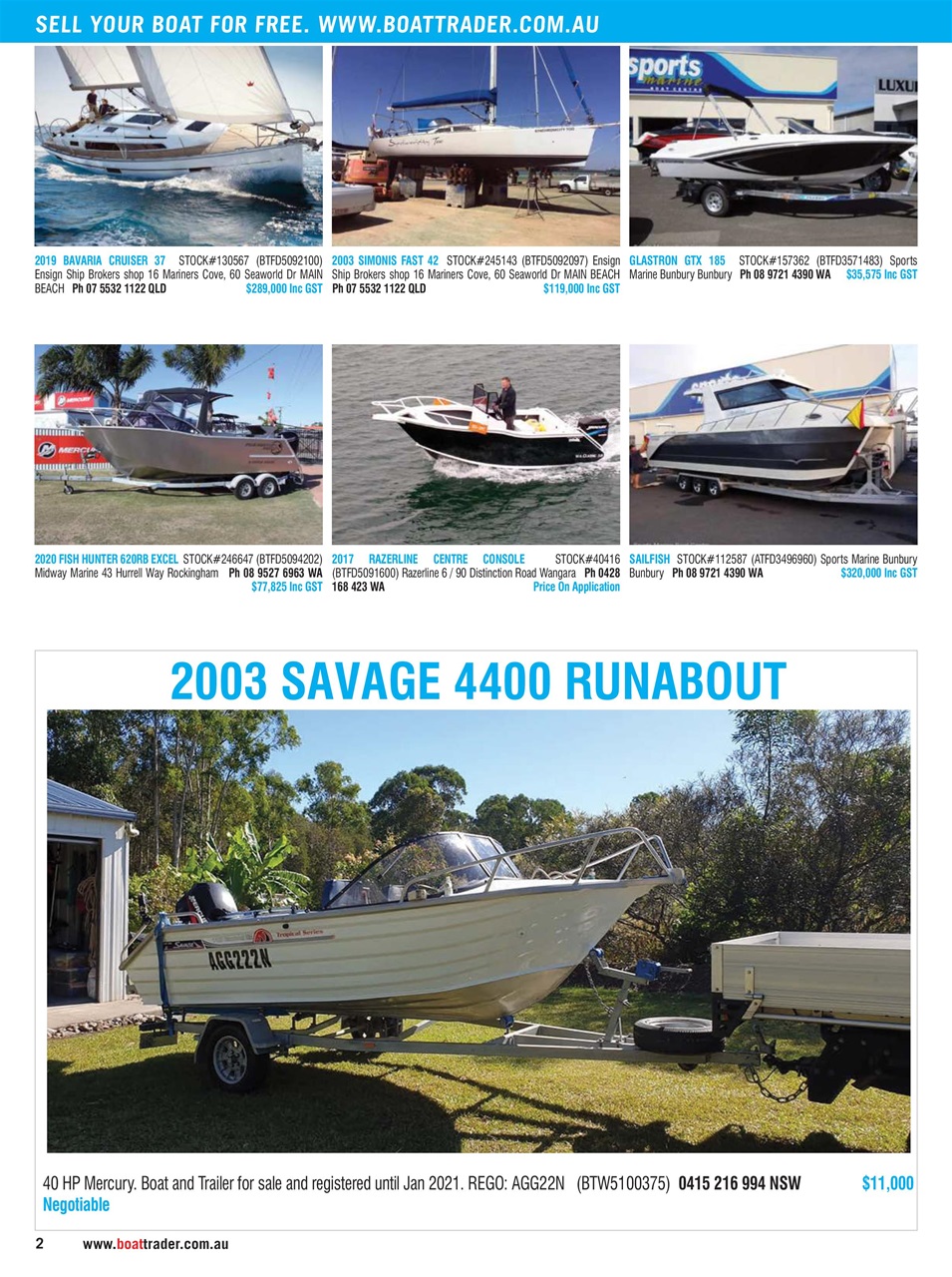 Boat Trader Australia Preview Pages