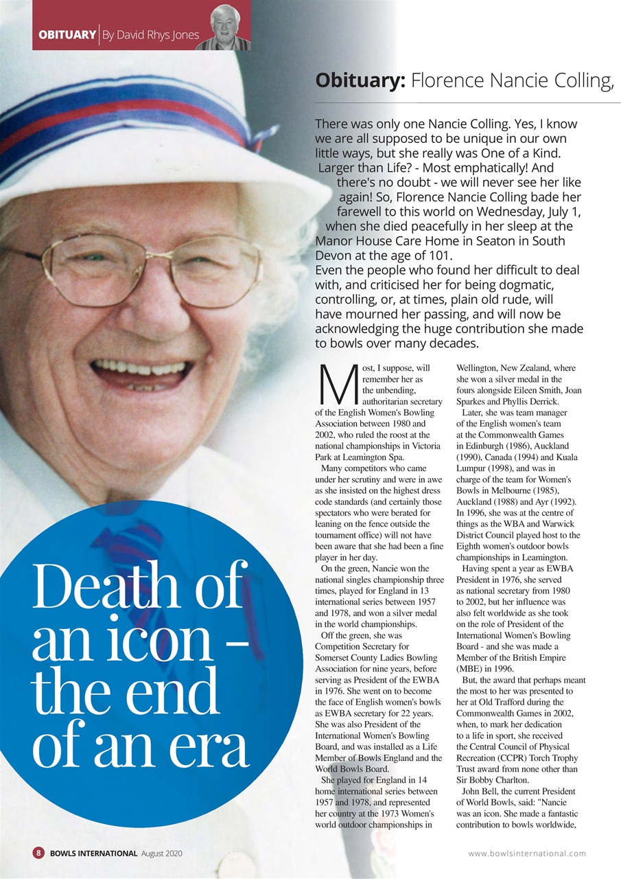 Bowls International Preview Pages