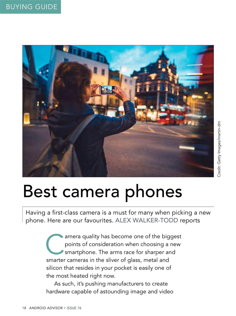 Android Advisor Preview Pages