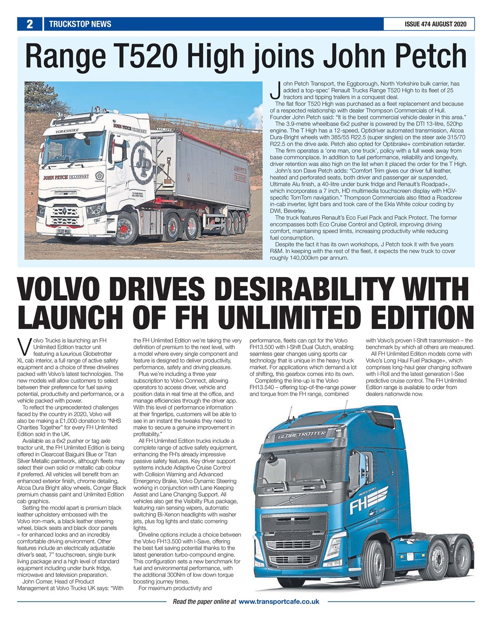 Truckstop News Preview Pages