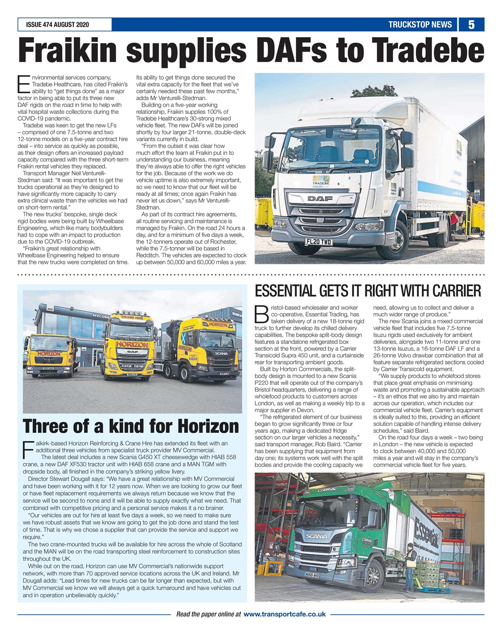 Truckstop News Preview Pages