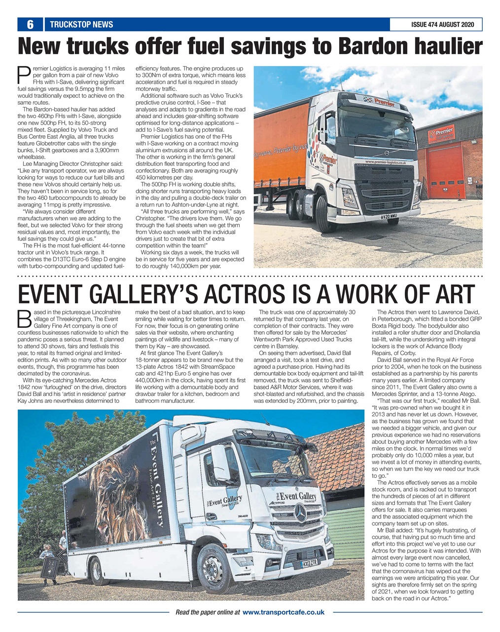 Truckstop News Preview Pages