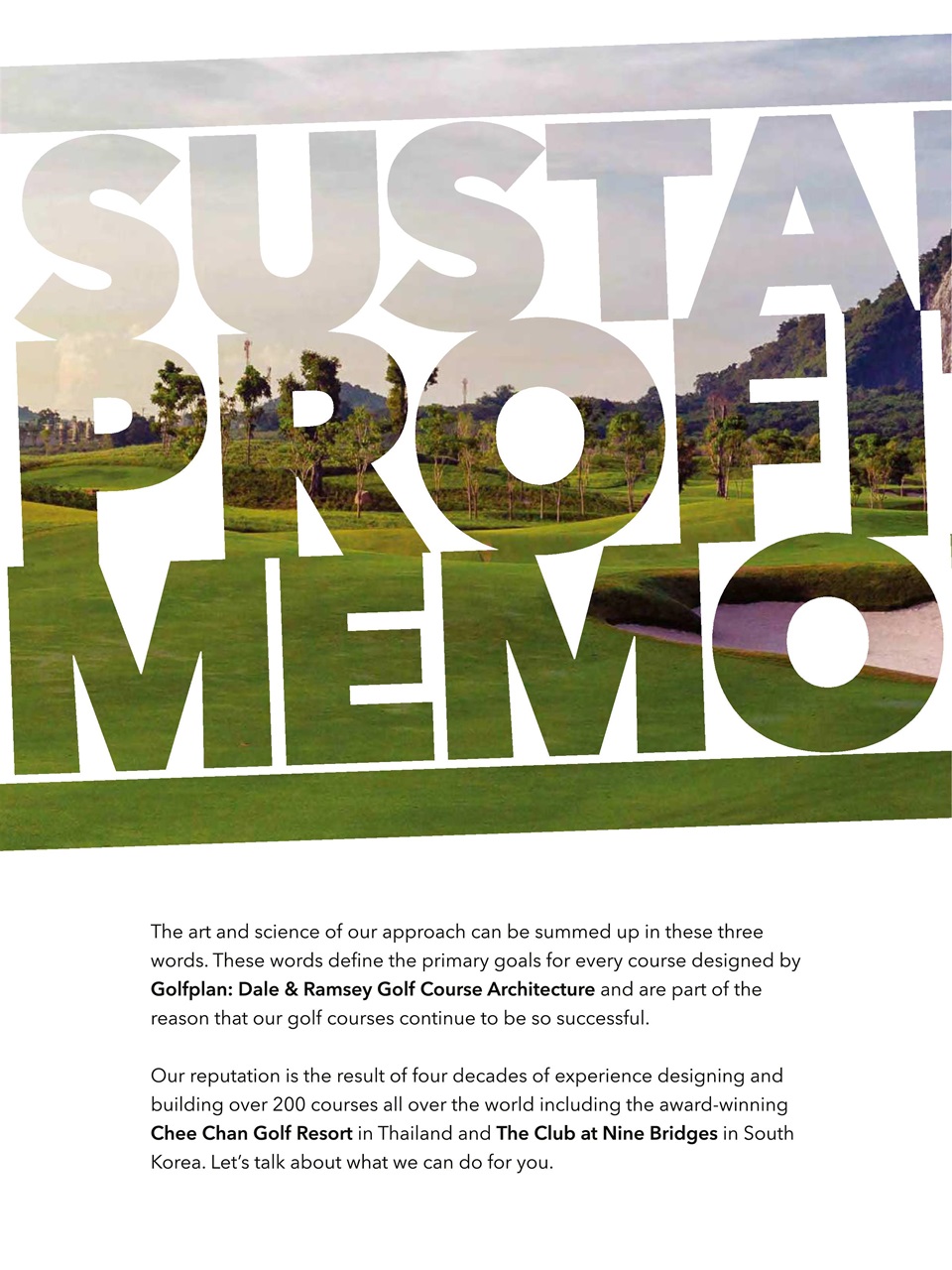 Golf Course Architecture Preview Pages