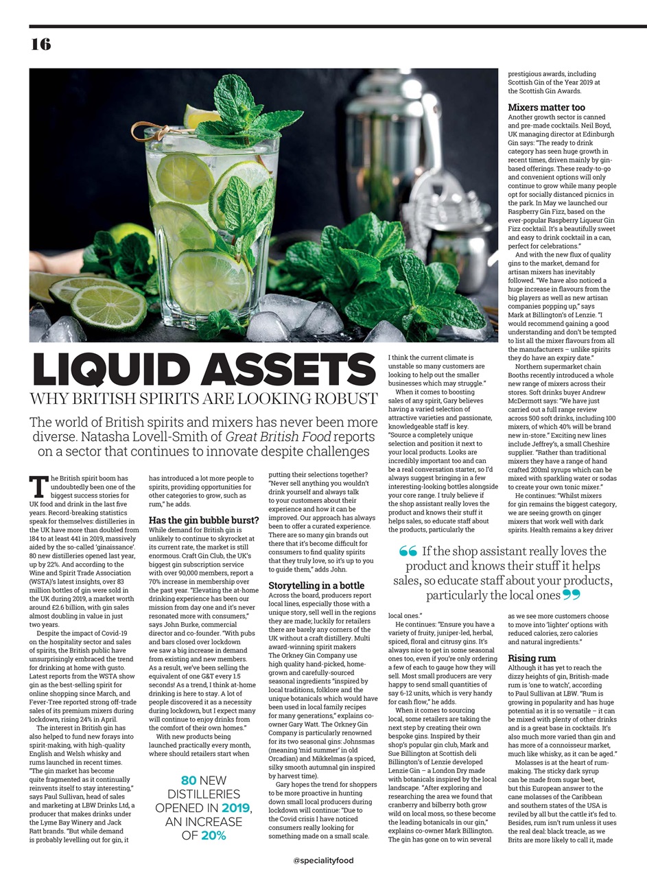Speciality Food Preview Pages