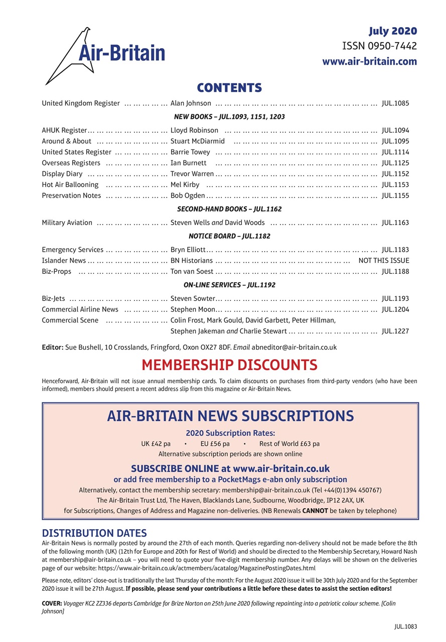 Air Britain News Preview Pages