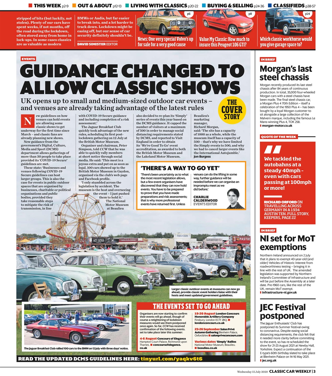 Classic Car Weekly Preview Pages