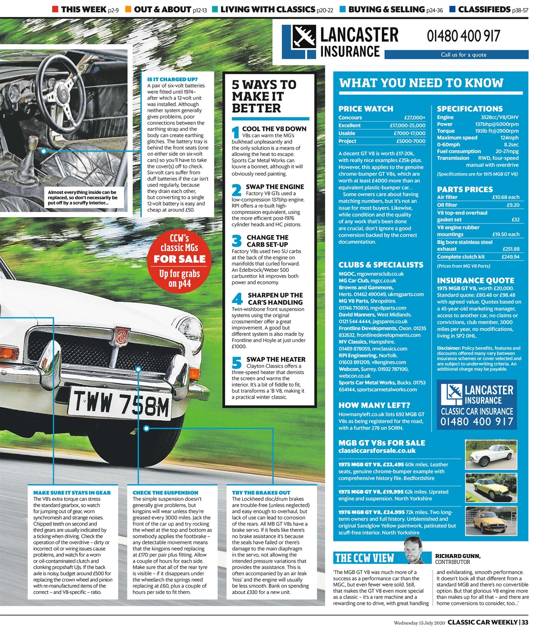 Classic Car Weekly Preview Pages