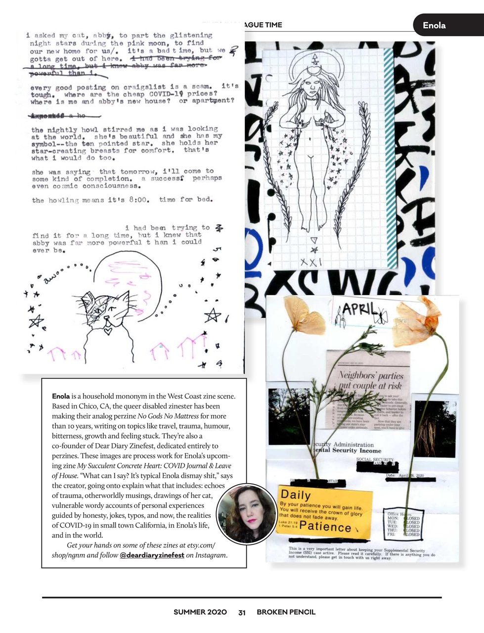 Broken Pencil Preview Pages