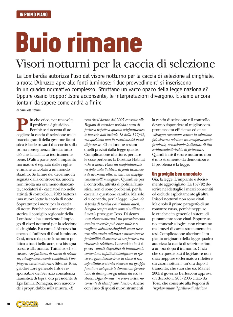 Caccia Magazine Preview Pages