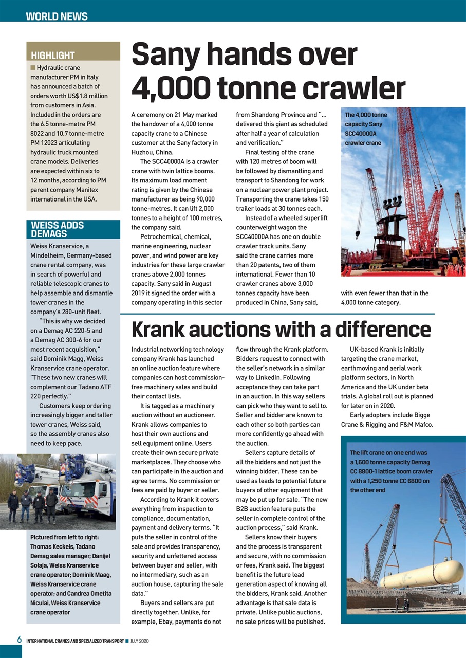 Int. Cranes and Specialized Transp Preview Pages